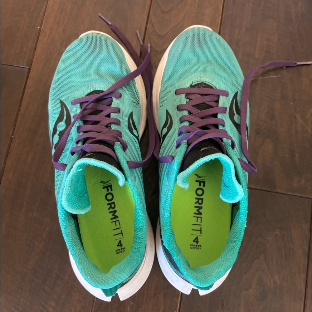 Saucony Women's Athletic Shoes - Teal and Purple